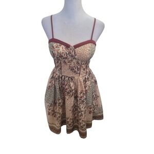 Band of Gypsies Mini Dress baby doll bodycon floral Medium